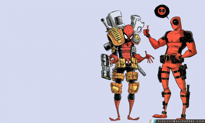 Deadpool Et Spiderman, Arrière-plans HD à télécharger