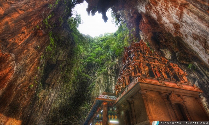 Temple dans les grottes, la Malaisie, Arrière-plans HD à télécharger