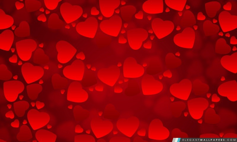 Coeurs rouges Saint Valentin, Arrière-plans HD à télécharger
