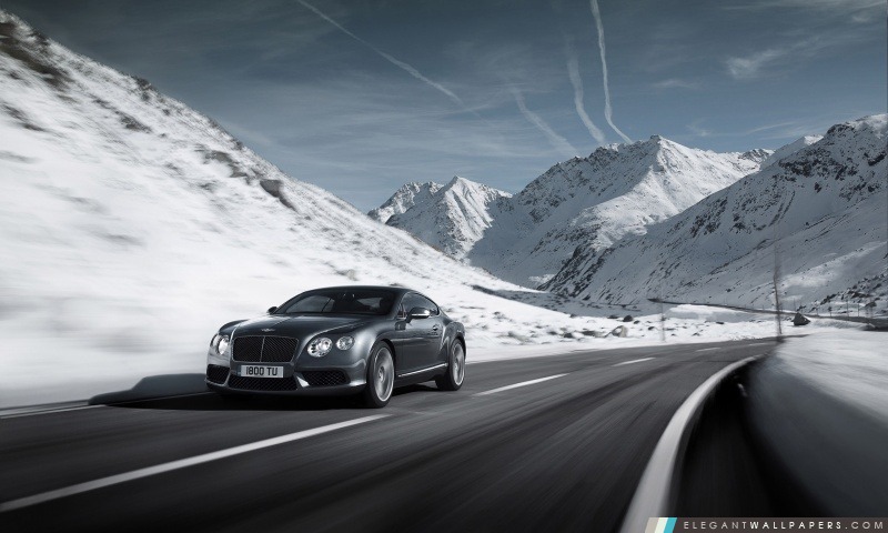 2012 Bentley Continental V8 hiver, Arrière-plans HD à télécharger