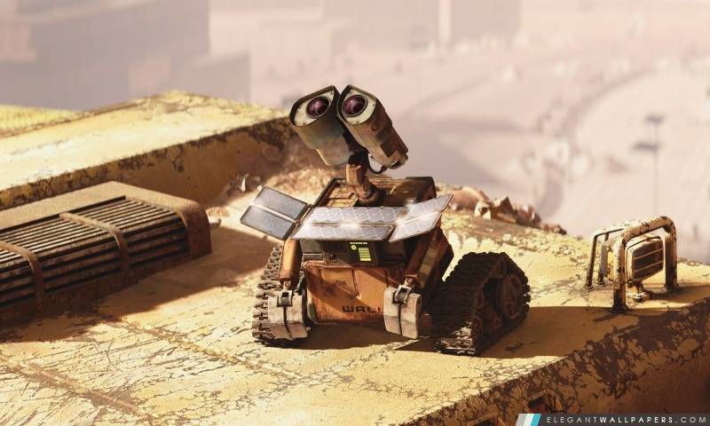 Wall-E Looking Up, Arrière-plans HD à télécharger