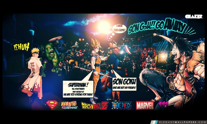 Comic Marvel VS ANIME – Fond d'écran HD par Chaker Conception, Arrière-plans HD à télécharger