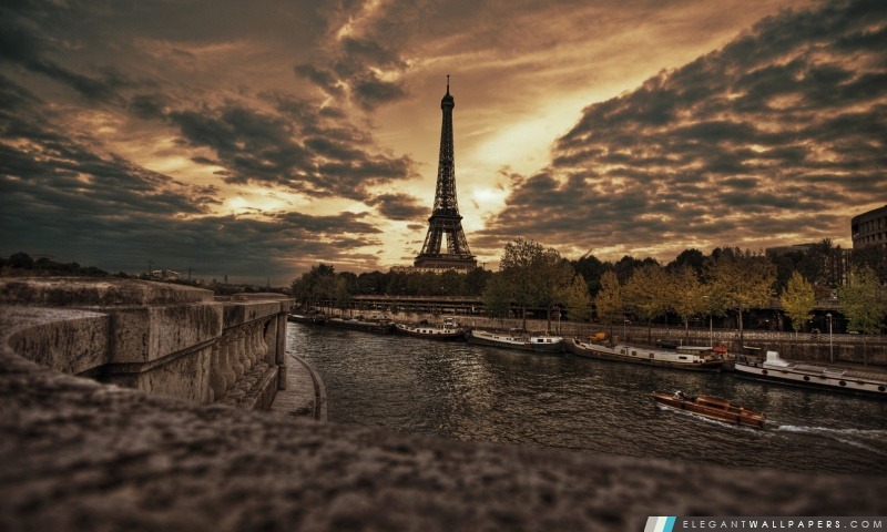 Tour Eiffel HDR, Arrière-plans HD à télécharger