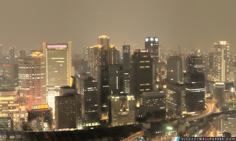 Panorama de Osaka, Arrière-plans HD à télécharger