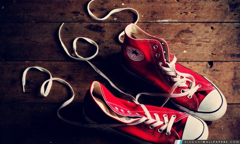 Rouge Converse Chaussures, Arrière-plans HD à télécharger