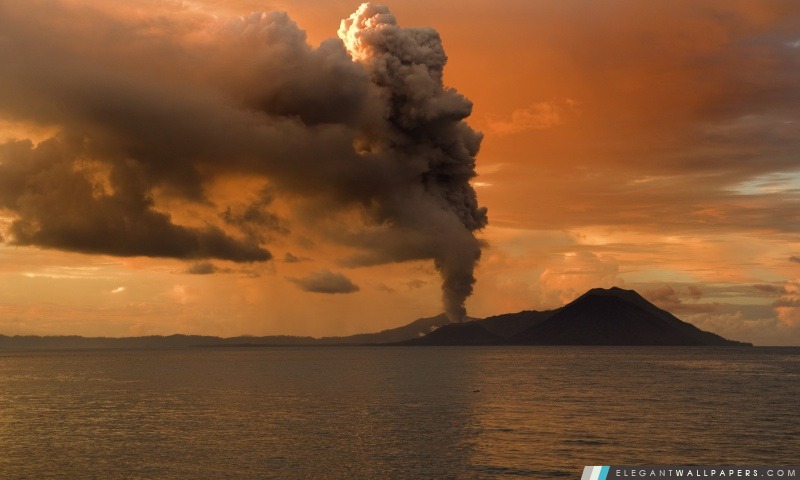 Papouasie-Nouvelle-Guinée éruption volcanique, Arrière-plans HD à télécharger