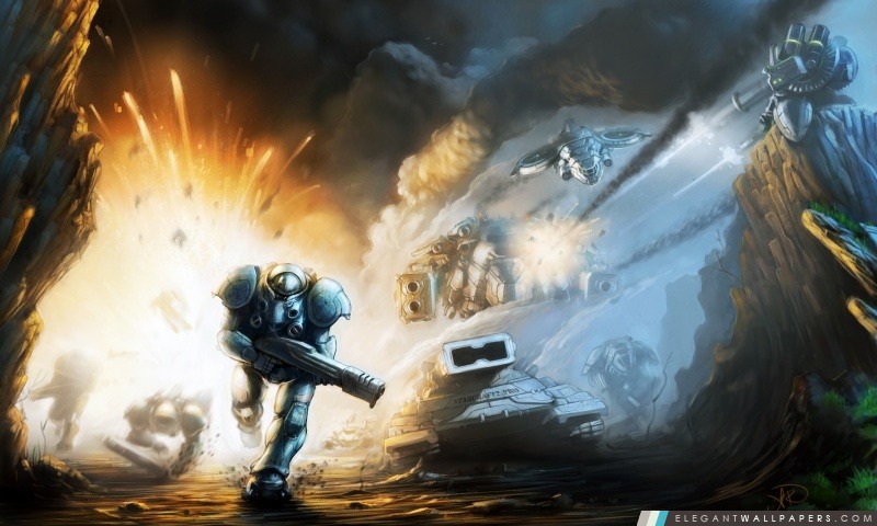 Starcraft 2 Bataille, Arrière-plans HD à télécharger