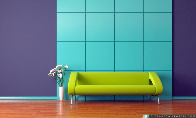 Lime Green Couch, Arrière-plans HD à télécharger
