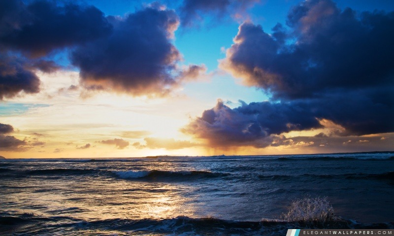Hawaï Sunset, Arrière-plans HD à télécharger