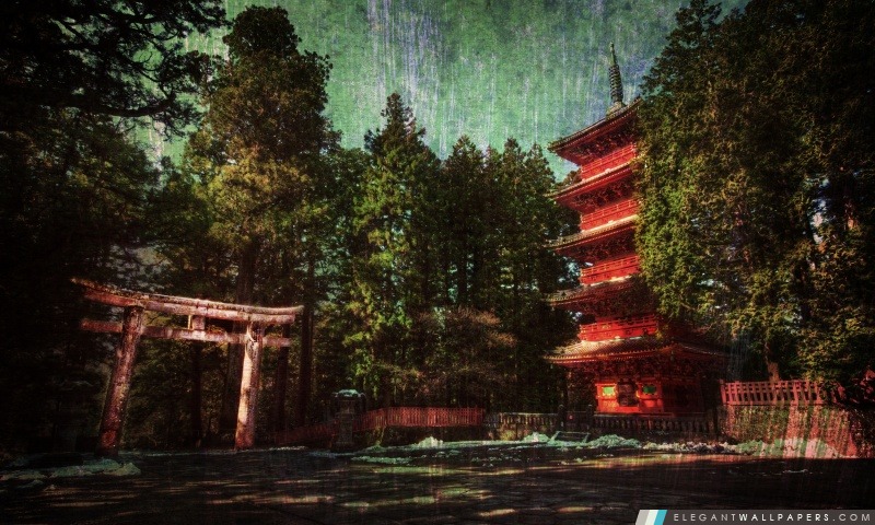 Japon Wood House, Arrière-plans HD à télécharger