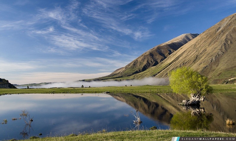 Lake Coleridge, la Nouvelle-Zélande, Arrière-plans HD à télécharger