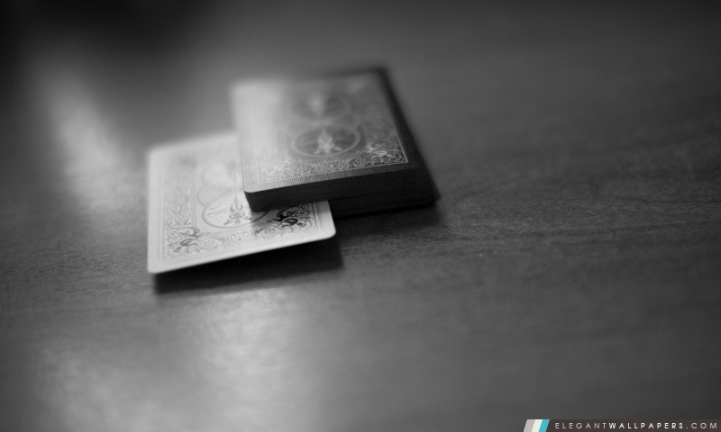 Cartes de jeu en noir et blanc, Arrière-plans HD à télécharger