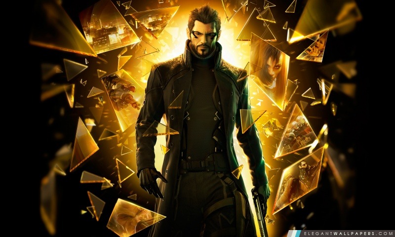 Deus Ex Human Revolution morceaux de verre, Arrière-plans HD à télécharger