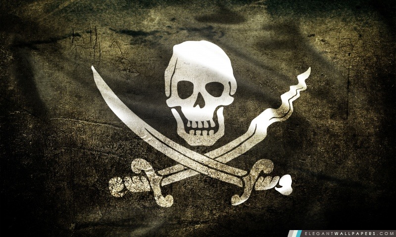 Drapeau de pirate, Arrière-plans HD à télécharger