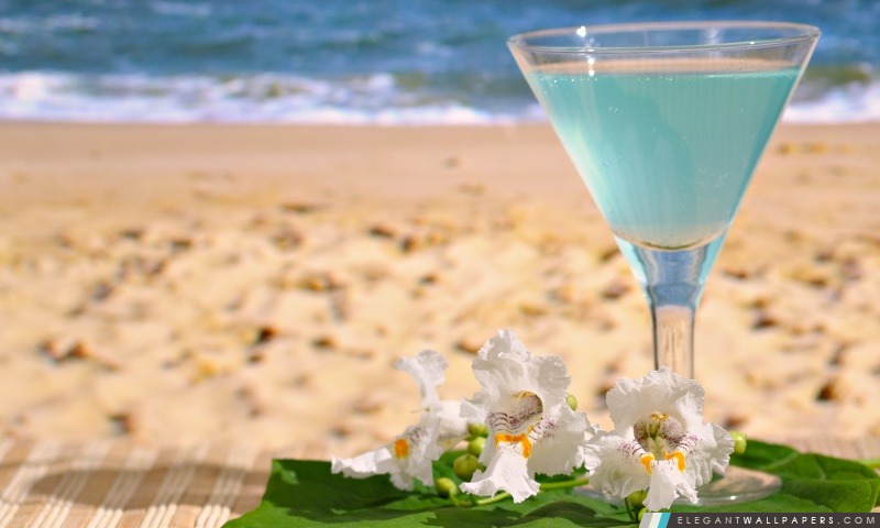 Summer Beach Cocktail, Arrière-plans HD à télécharger