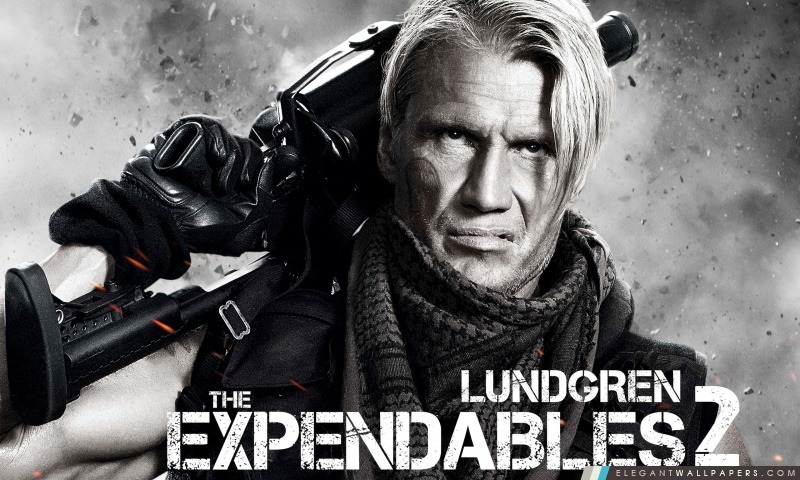 The Expendables 2 – Dolph Lundgren, Arrière-plans HD à télécharger
