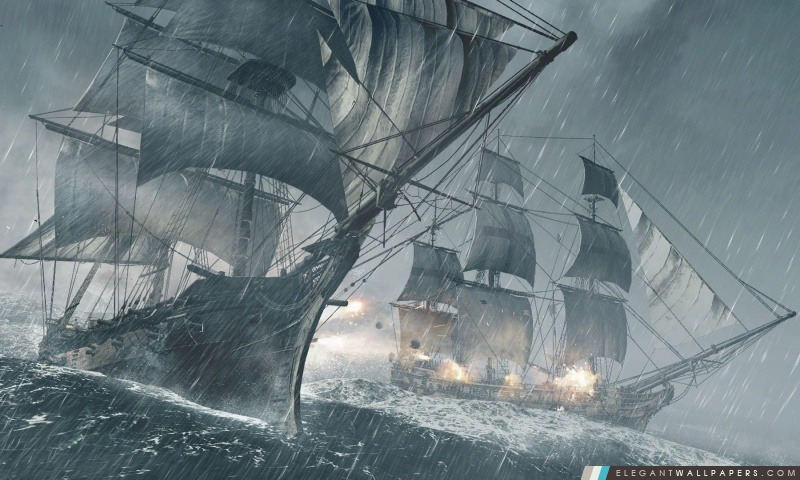 Assassins Creed IV Black Flag navires, Arrière-plans HD à télécharger