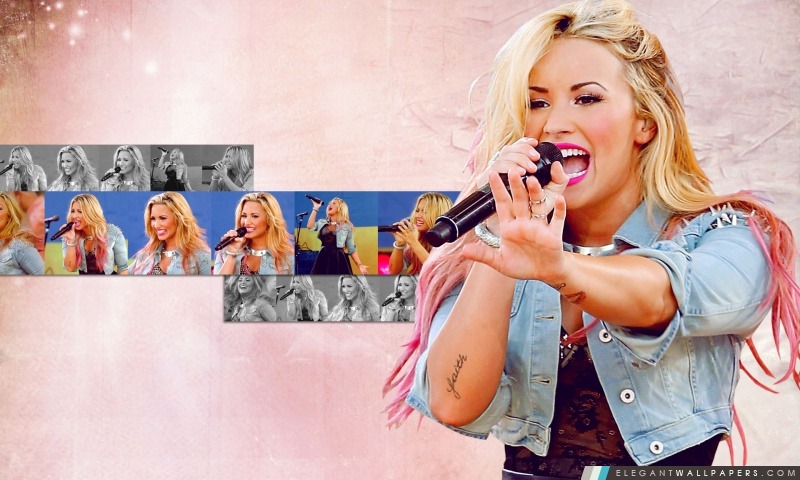 Demi Lovato chant, Arrière-plans HD à télécharger