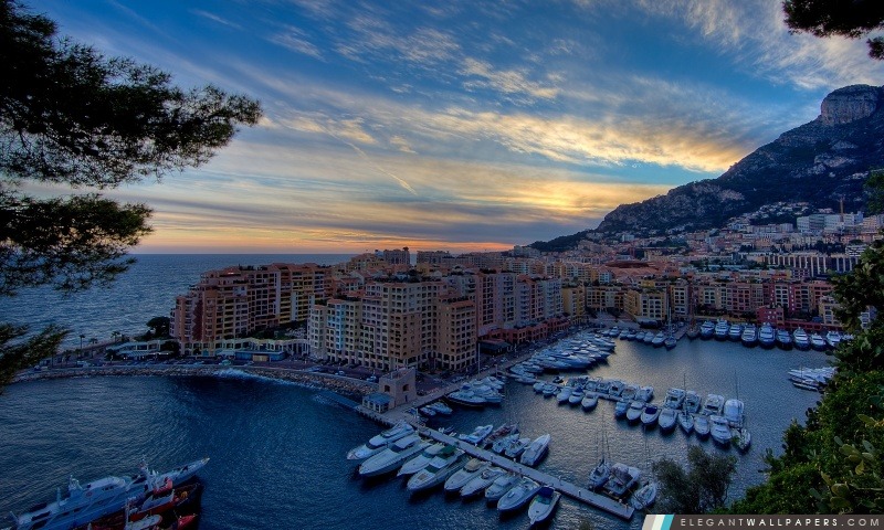 Monte Carlo Harbour, Arrière-plans HD à télécharger