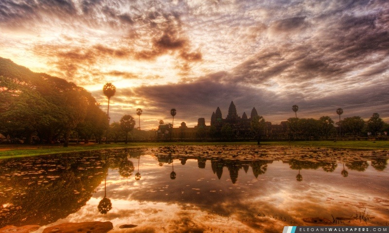 Angkor Vat au Cambodge, Arrière-plans HD à télécharger