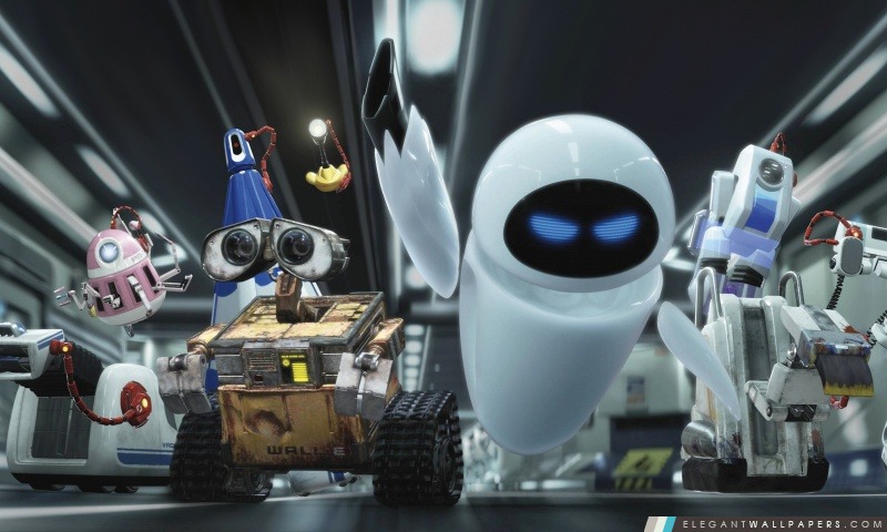 Wall-E et Eve, Arrière-plans HD à télécharger