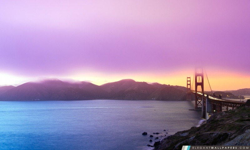 Golden Gate Sunset, Arrière-plans HD à télécharger
