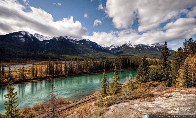 Parc national Banff, Alberta, Canada, Arrière-plans HD à télécharger