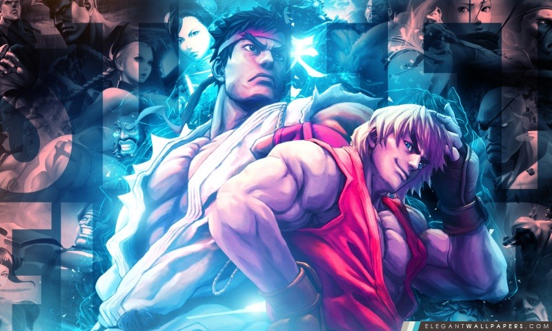 Street Fighter X Tekken – Ryu Ken, Arrière-plans HD à télécharger