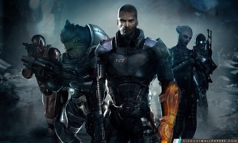 Shepard et son équipe, Arrière-plans HD à télécharger