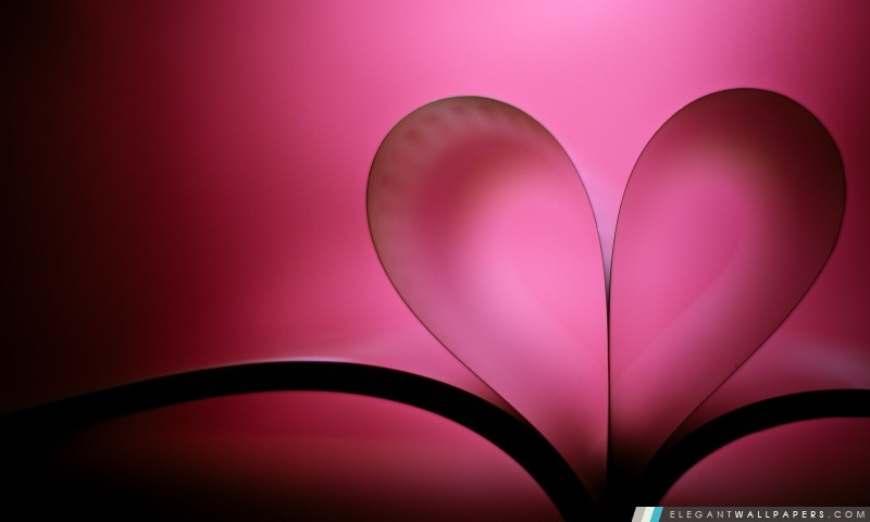 Jour de la Saint-Valentin coeur du livre, Arrière-plans HD à télécharger