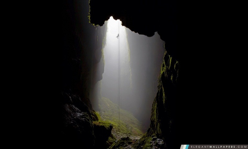 Décroissant Into Deep Cave, Arrière-plans HD à télécharger