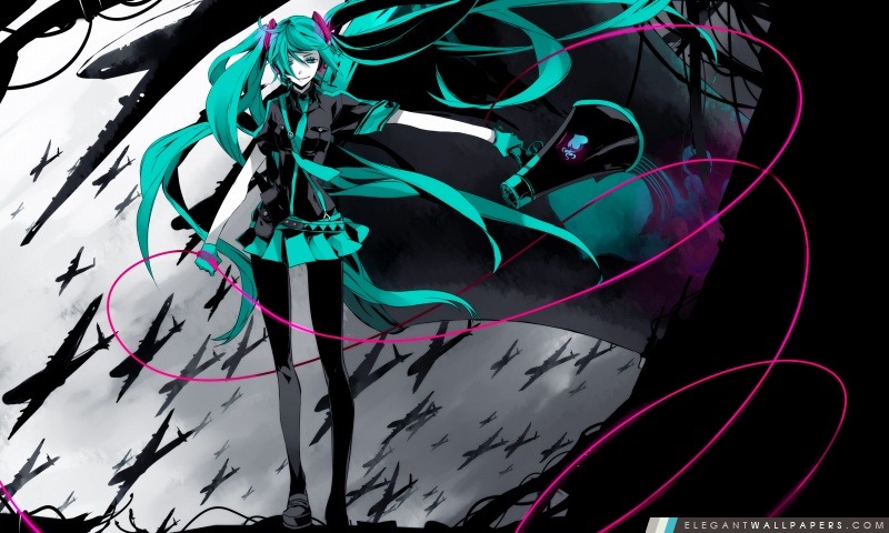 Hatsune Miku Vocaloid, Arrière-plans HD à télécharger