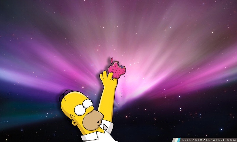 Homer aime Donuts, Arrière-plans HD à télécharger