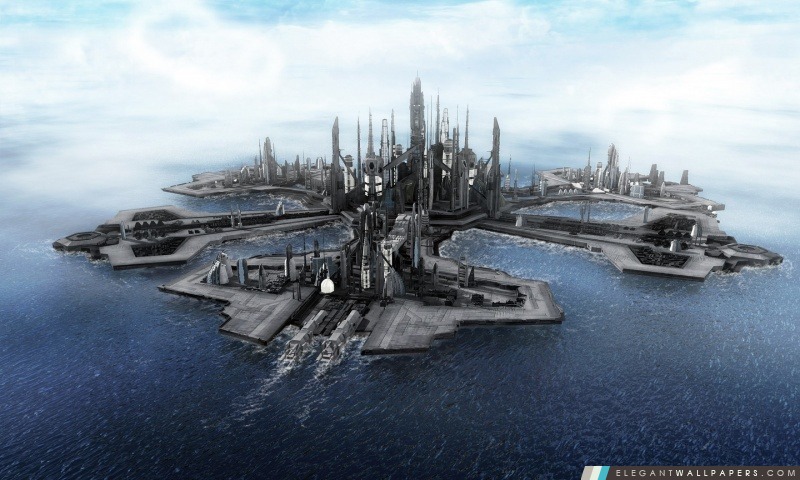Atlantis City, Arrière-plans HD à télécharger