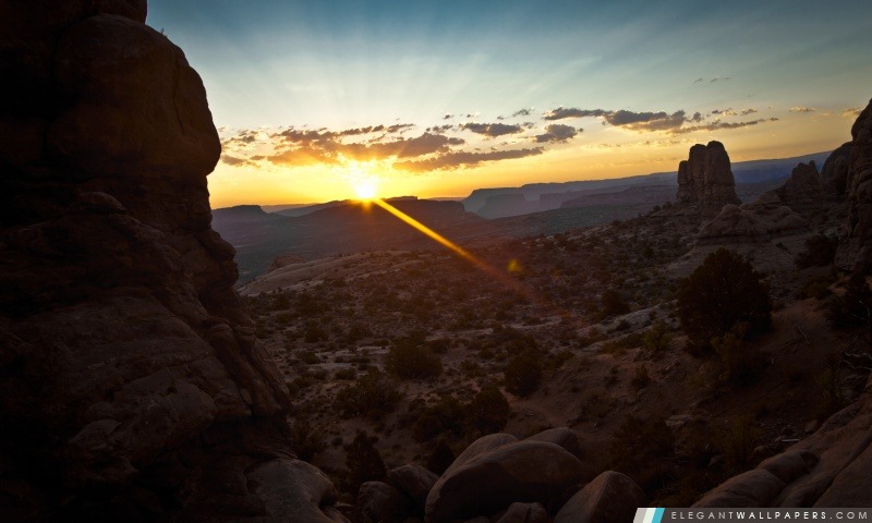 Canyon Sunrise, Arrière-plans HD à télécharger