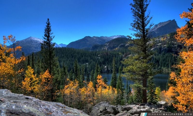 Bear Lake, Rocky Mountain National Park, Colorado, Arrière-plans HD à télécharger