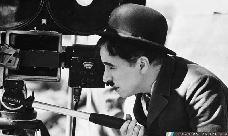 Charlie Chaplin derrière la caméra, Arrière-plans HD à télécharger