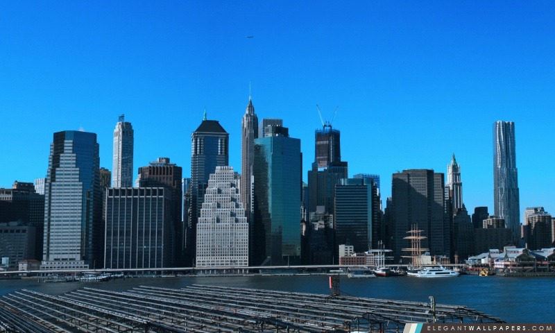 Manhattan panoramique, Arrière-plans HD à télécharger
