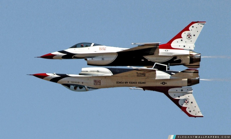 Thunderbirds F16 Fighting Falcon, Arrière-plans HD à télécharger