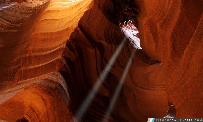 Faisceaux lumineux dans l'Arizona Canyons, Arrière-plans HD à télécharger