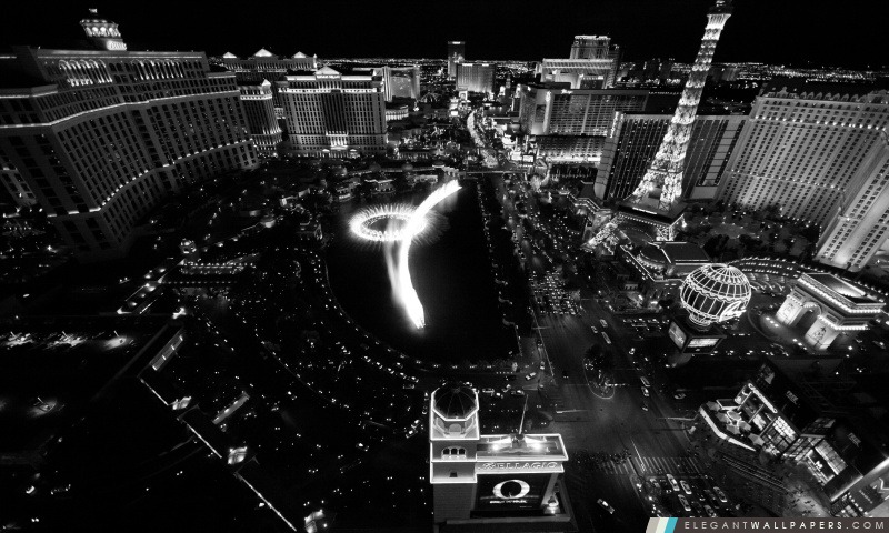 En noir et blanc Vegas, Arrière-plans HD à télécharger