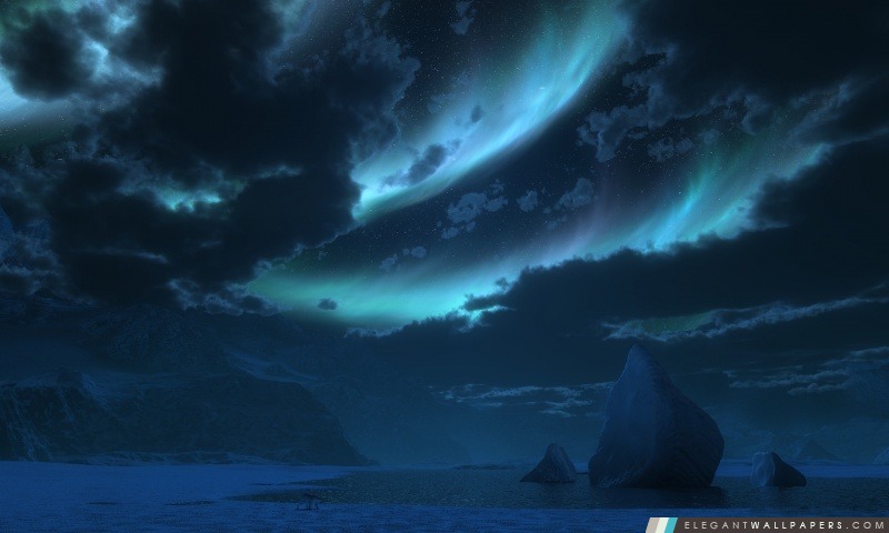Polar 3D de nuit, Arrière-plans HD à télécharger