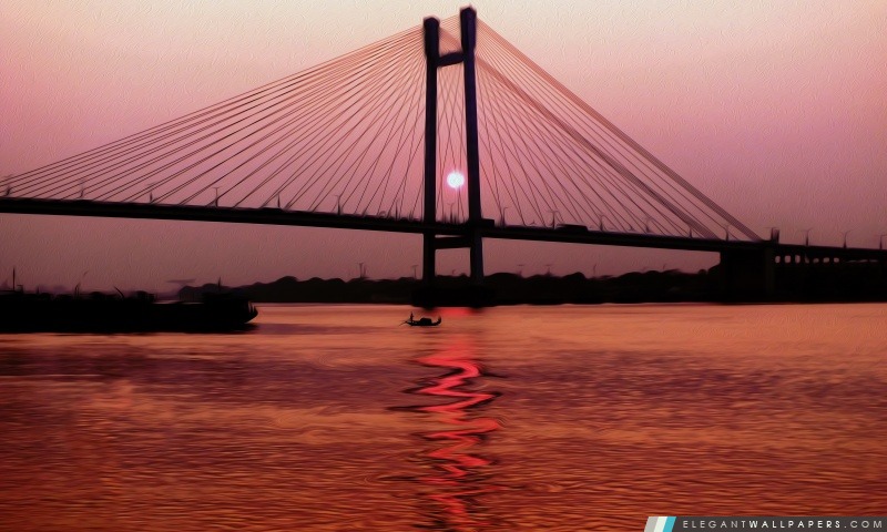 Sunset_Kolkata, Arrière-plans HD à télécharger