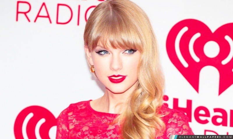 Taylor Swift dans la robe rouge, Arrière-plans HD à télécharger