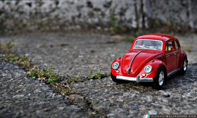 Rouge Mini Beetle, Arrière-plans HD à télécharger
