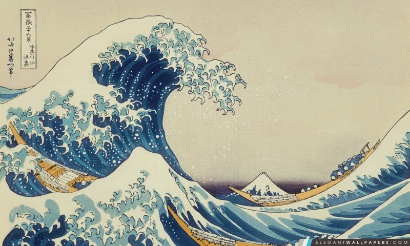 La Grande Vague De Kanagawa Par Katsushika Hokusai Elegant