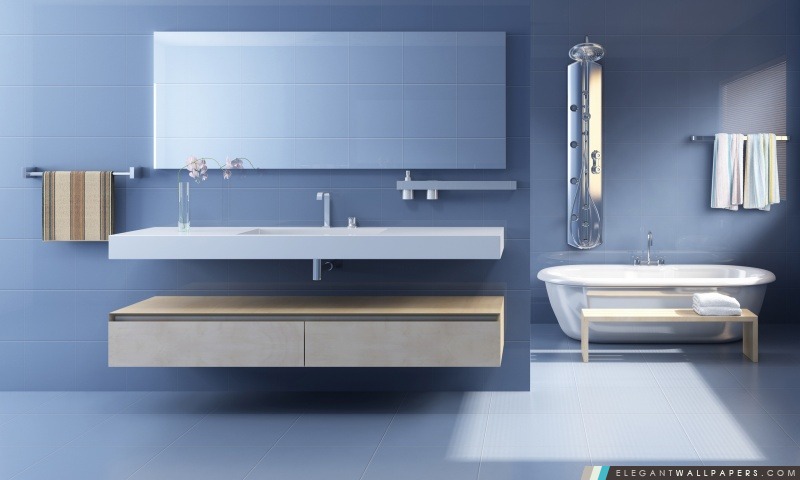 Salle de bain Design minimaliste, Arrière-plans HD à télécharger