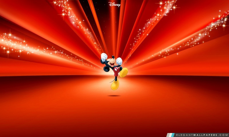 Mickey Mouse Disney Rouge, Arrière-plans HD à télécharger
