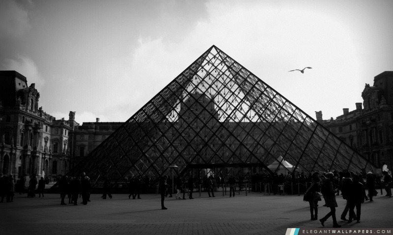 Pyramide du Louvre, Arrière-plans HD à télécharger