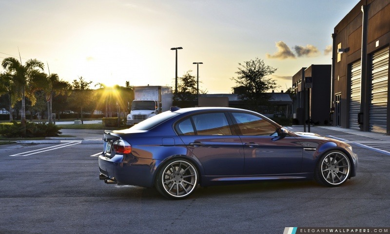 BMW M3 Bleu, Arrière-plans HD à télécharger